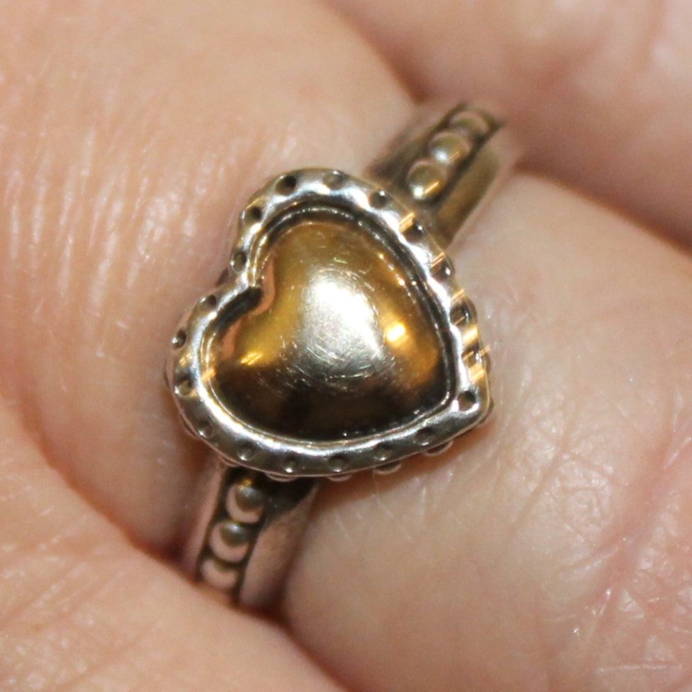 Carol Felley 14K Yellow Gold & 925 Silver Ring 6